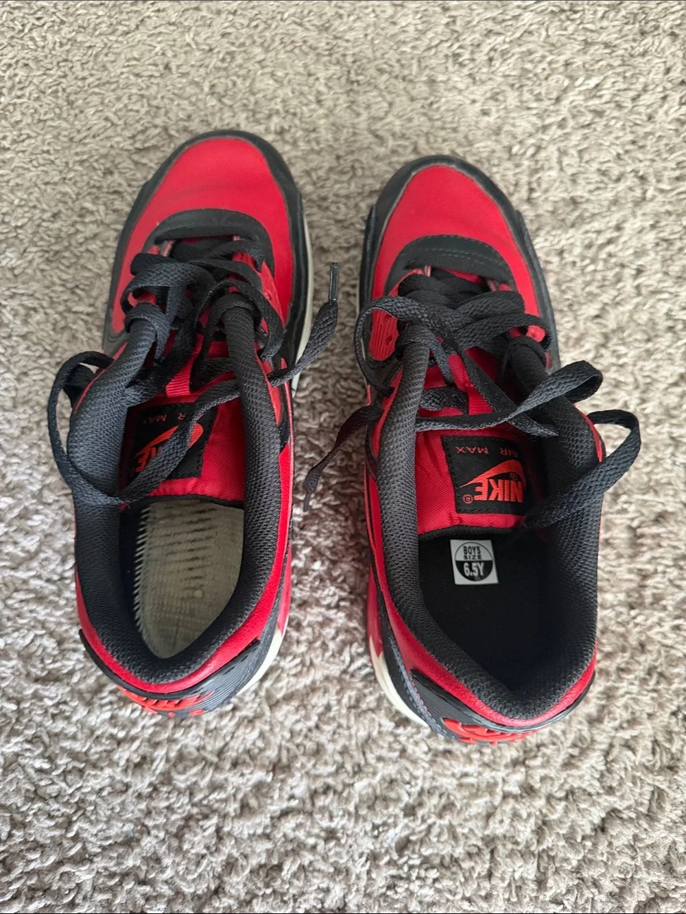 Nike Kids Air Max Sneakers - Red & Black